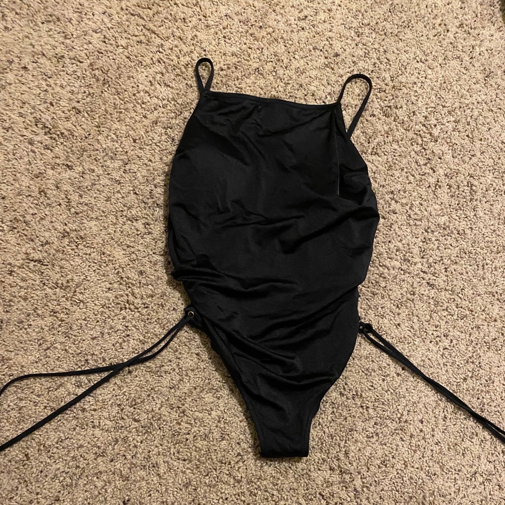Victoria’s Secret Black Halter One Piece Swimsuit